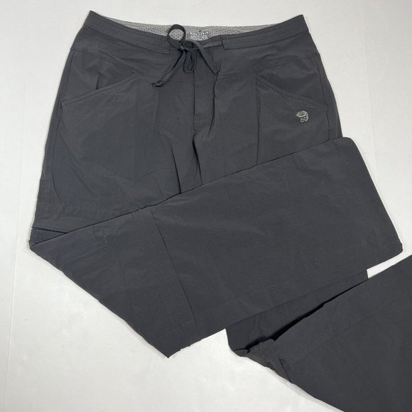 Mountain Hardwear Pants - Mountain Hardwear Yuma Convertible Pants Women's Sz 8 / 32 Hiking Gray Flaw